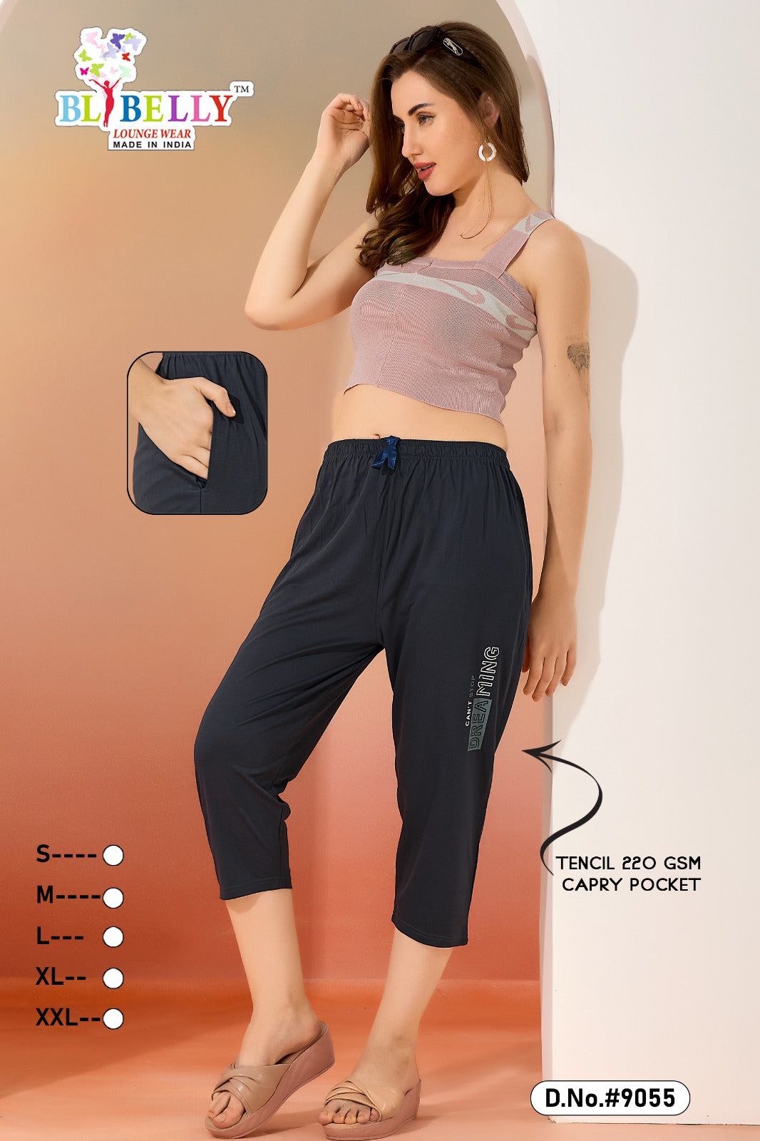 Vol 4 Belly Tencil Womens Capri Exporter Ahmedabad