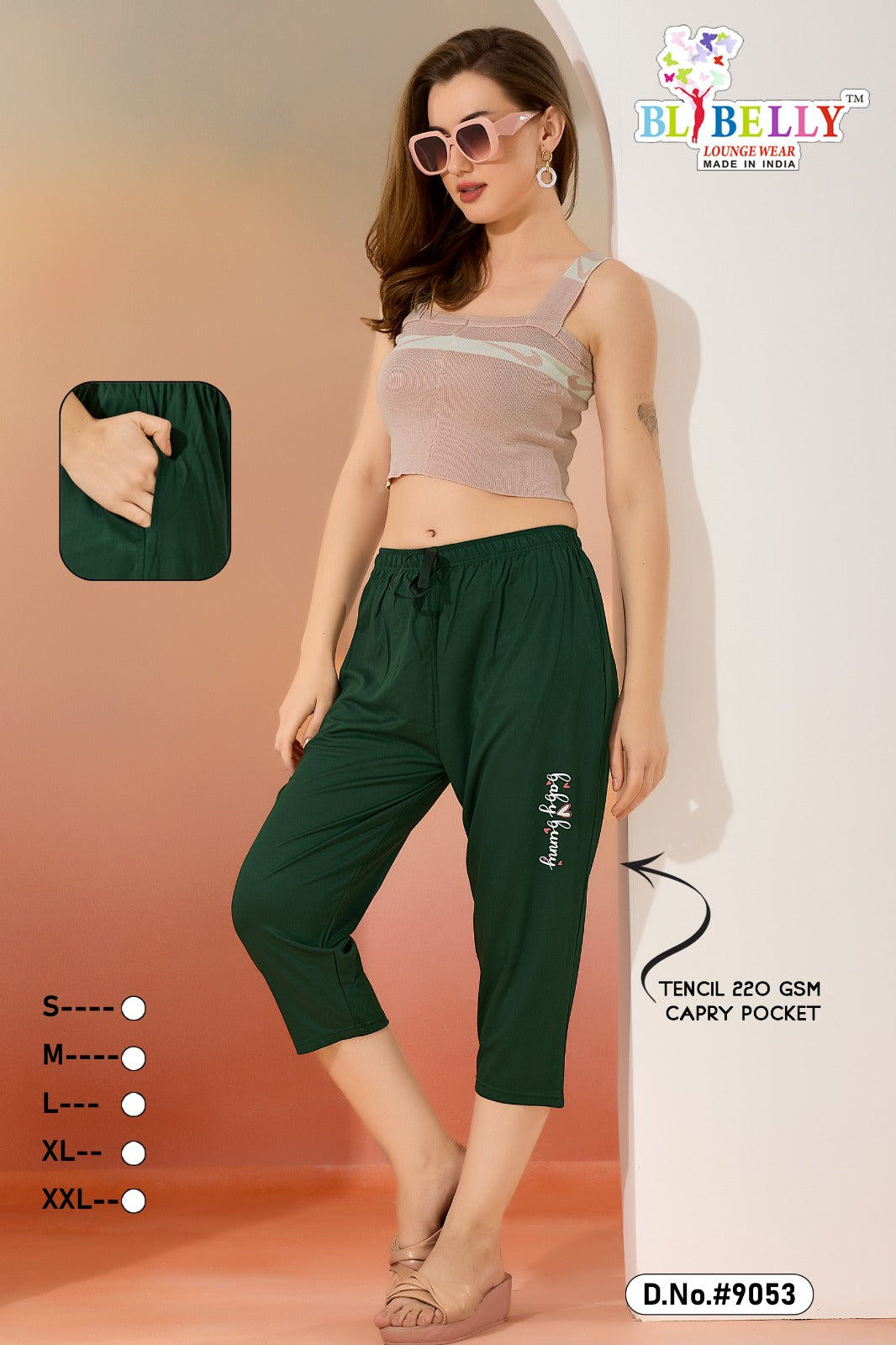Vol 4 Belly Tencil Womens Capri Exporter Ahmedabad
