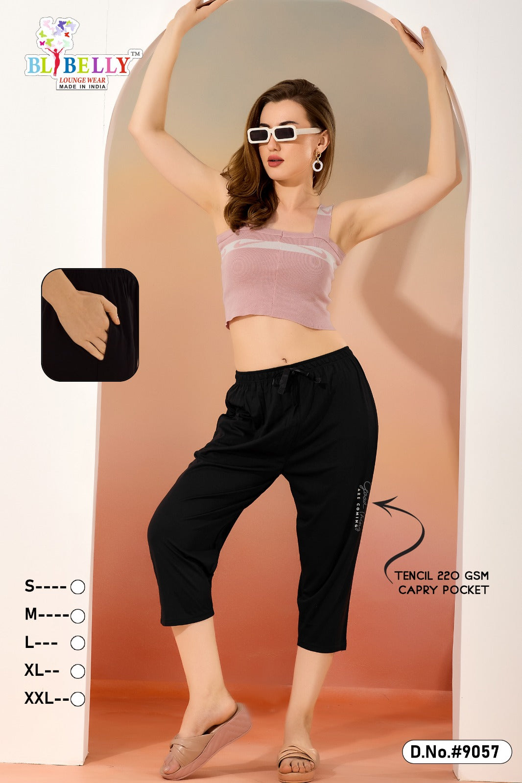 Vol 4 Belly Tencil Womens Capri Exporter Ahmedabad