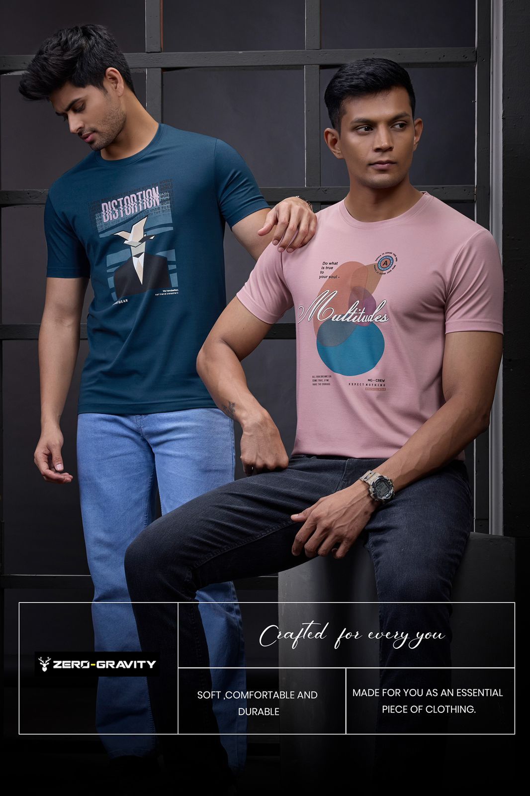 Vol 5018 To 5025 Zero Gravity Tencil Lycra Mens Tshirts Wholesale Price