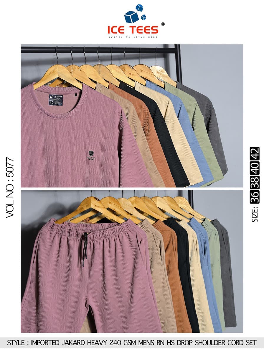 Vol 5077 Ice Tees Imported Mens Co Ord Set Supplier
