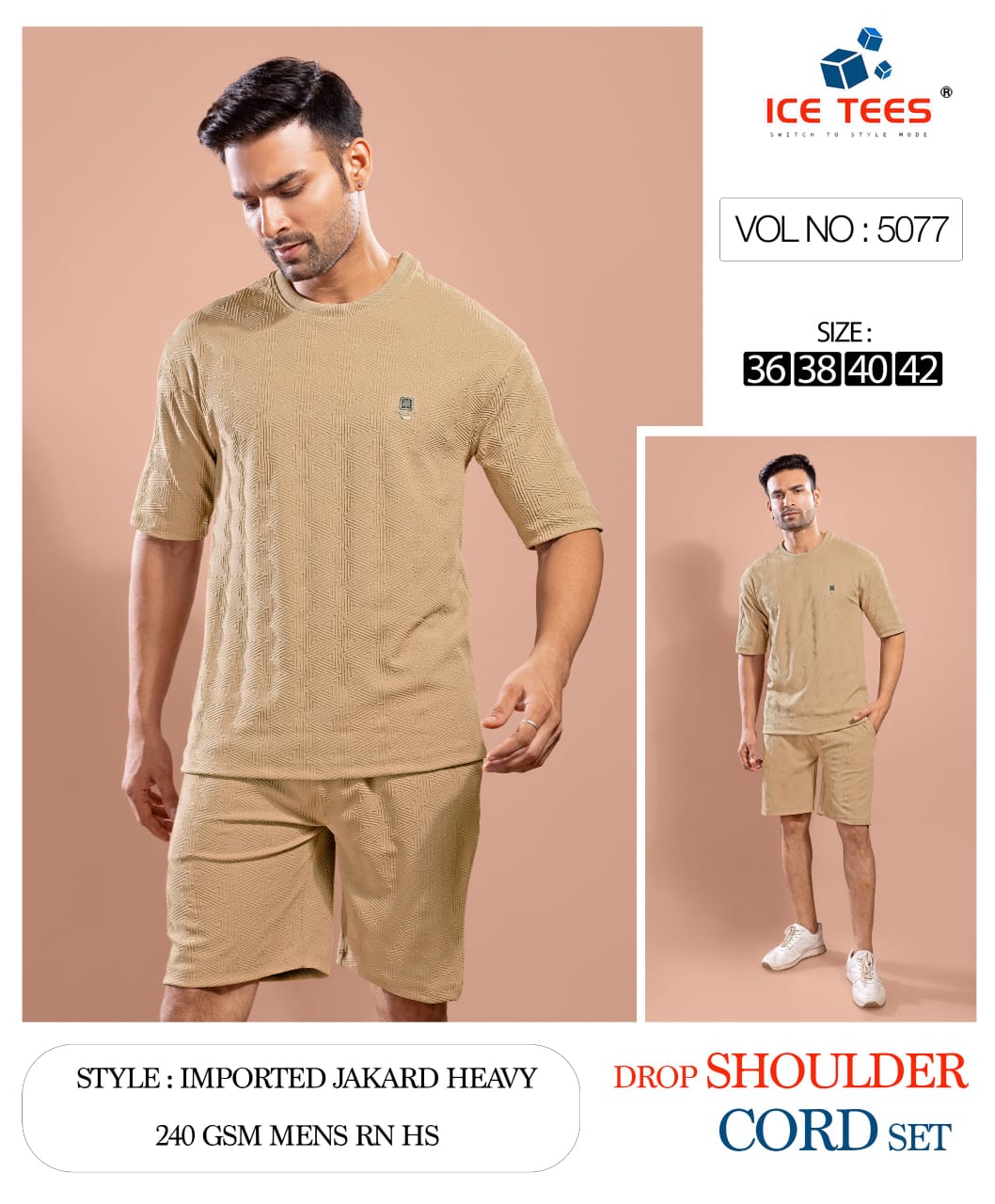 Vol 5077 Ice Tees Imported Mens Co Ord Set Supplier