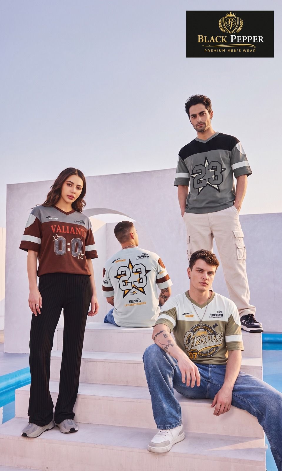Vol 50 To 57 Black Pepper Interlock Mens Tshirts Manufacturer Ahmedabad