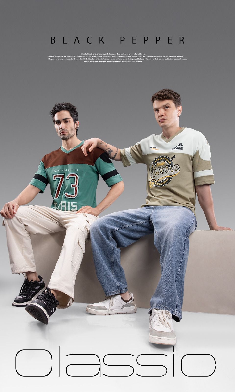 Vol 50 To 57 Black Pepper Interlock Mens Tshirts Manufacturer Ahmedabad