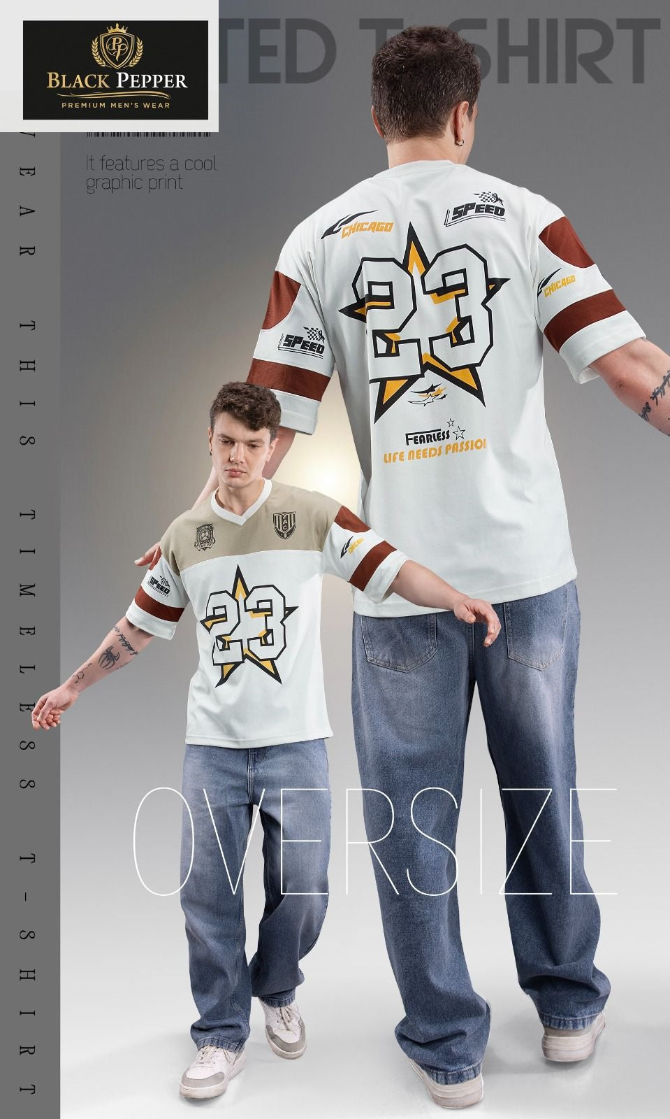 Vol 50 To 57 Black Pepper Interlock Mens Tshirts Manufacturer Ahmedabad