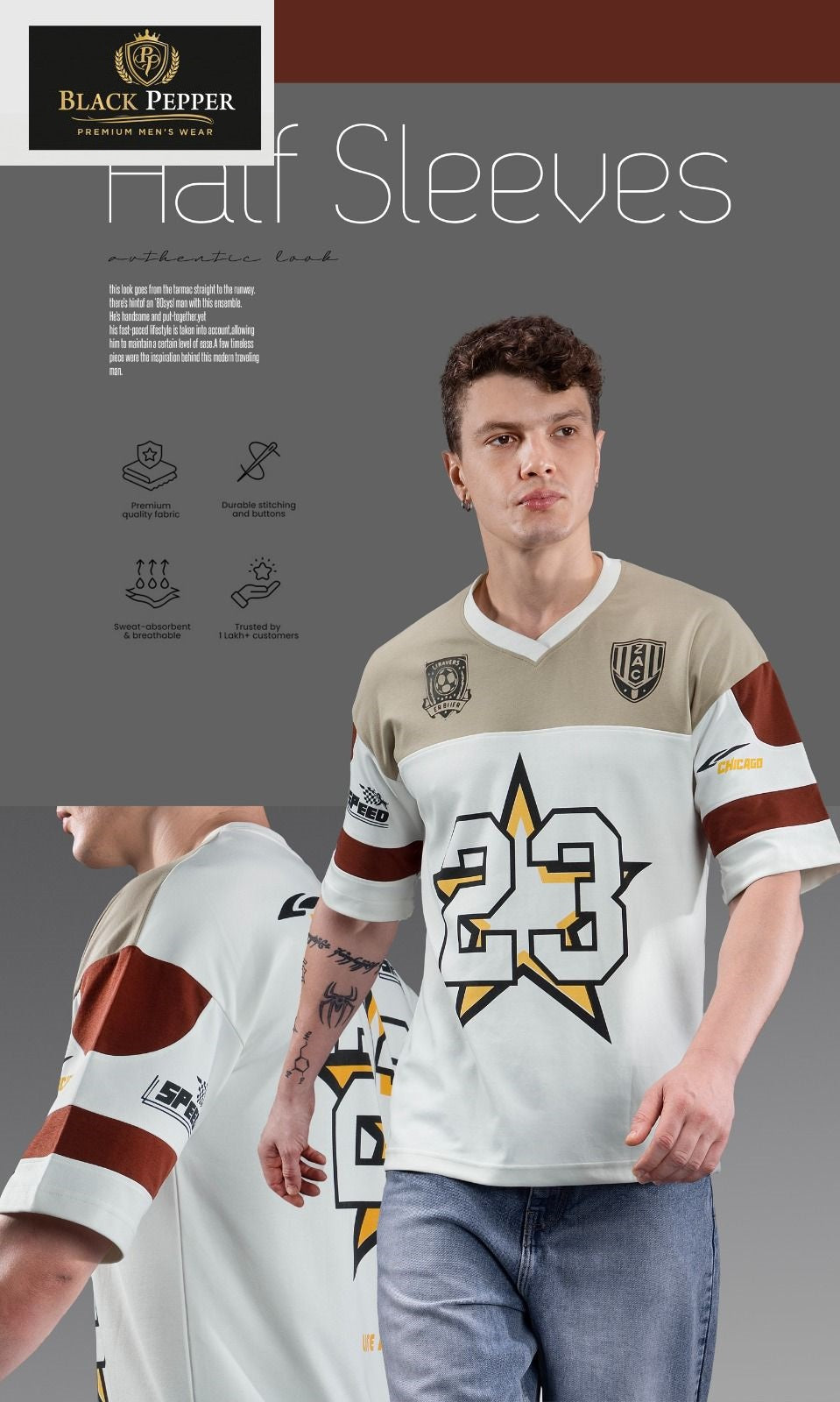Vol 50 To 57 Black Pepper Interlock Mens Tshirts Manufacturer Ahmedabad