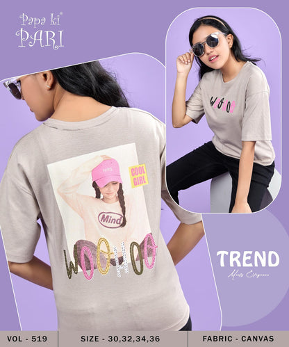 Vol 519 Papa Ki Pari Canvas Girls Top Exporter