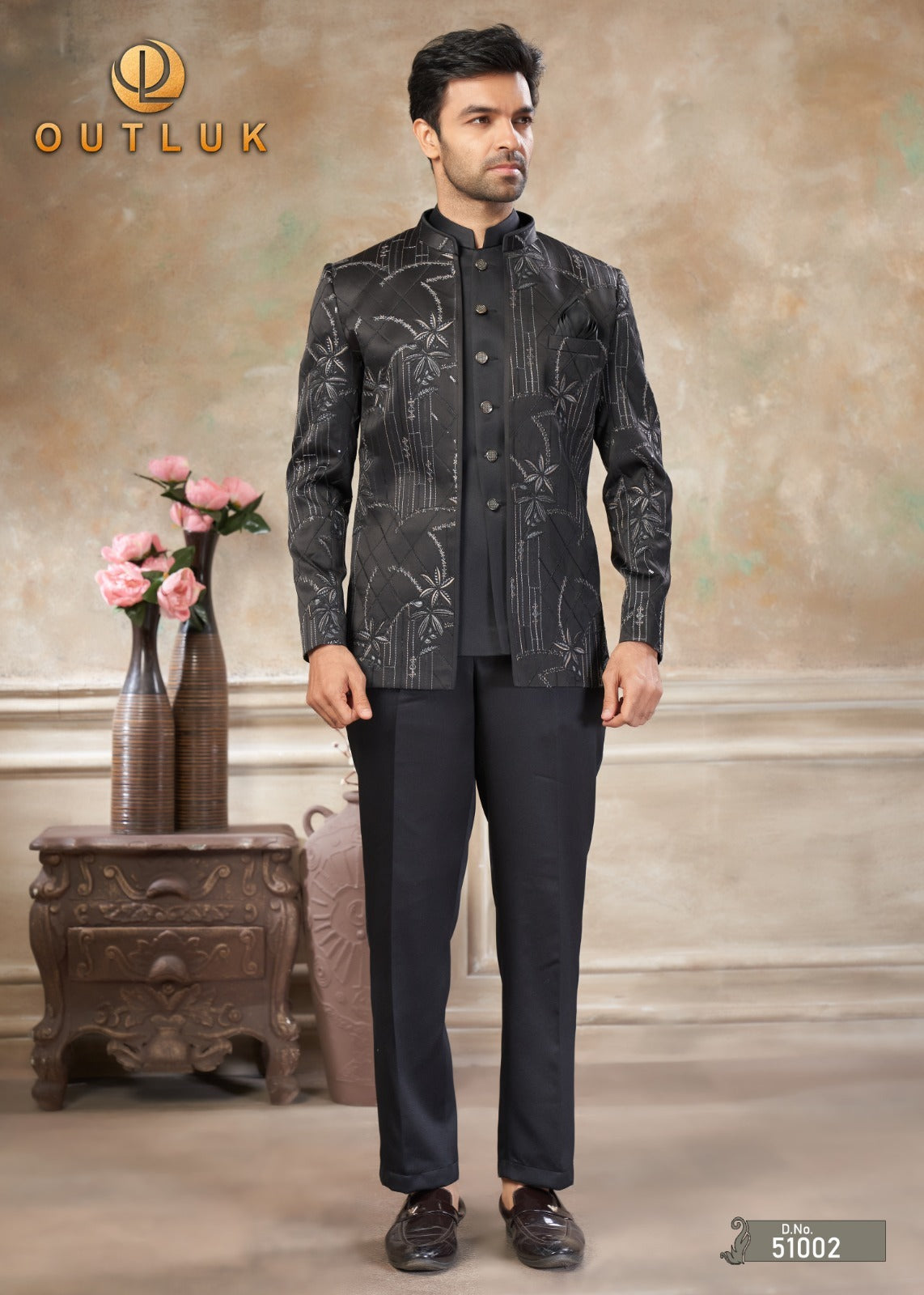 Vol 51 Wedding Collection Outluk Rayon Mens Coat Pant Wholesale Rate