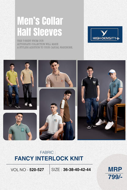 Vol 520 To 527 Cut N Sew High Density Interlock Mens Tshirts Wholesale