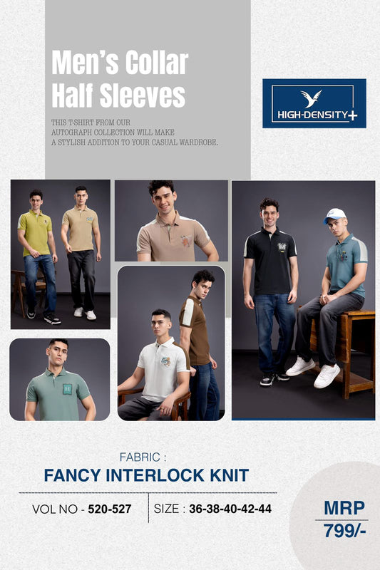 Vol 520 To 527 Cut N Sew High Density Interlock Mens Tshirts Wholesale