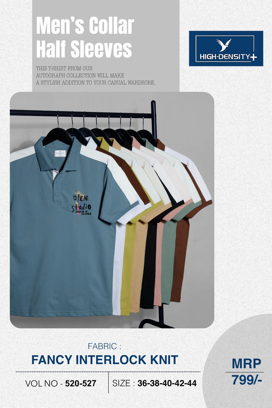 Vol 520 To 527 Cut N Sew High Density Interlock Mens Tshirts Wholesale