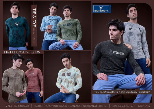 Vol 5216 To 5223 High Density Jacquard Mens Tshirts Supplier India