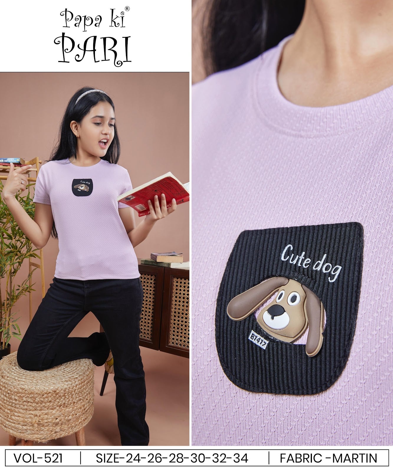 Vol 521 Papa Ki Pari Imported Girls Top Supplier India