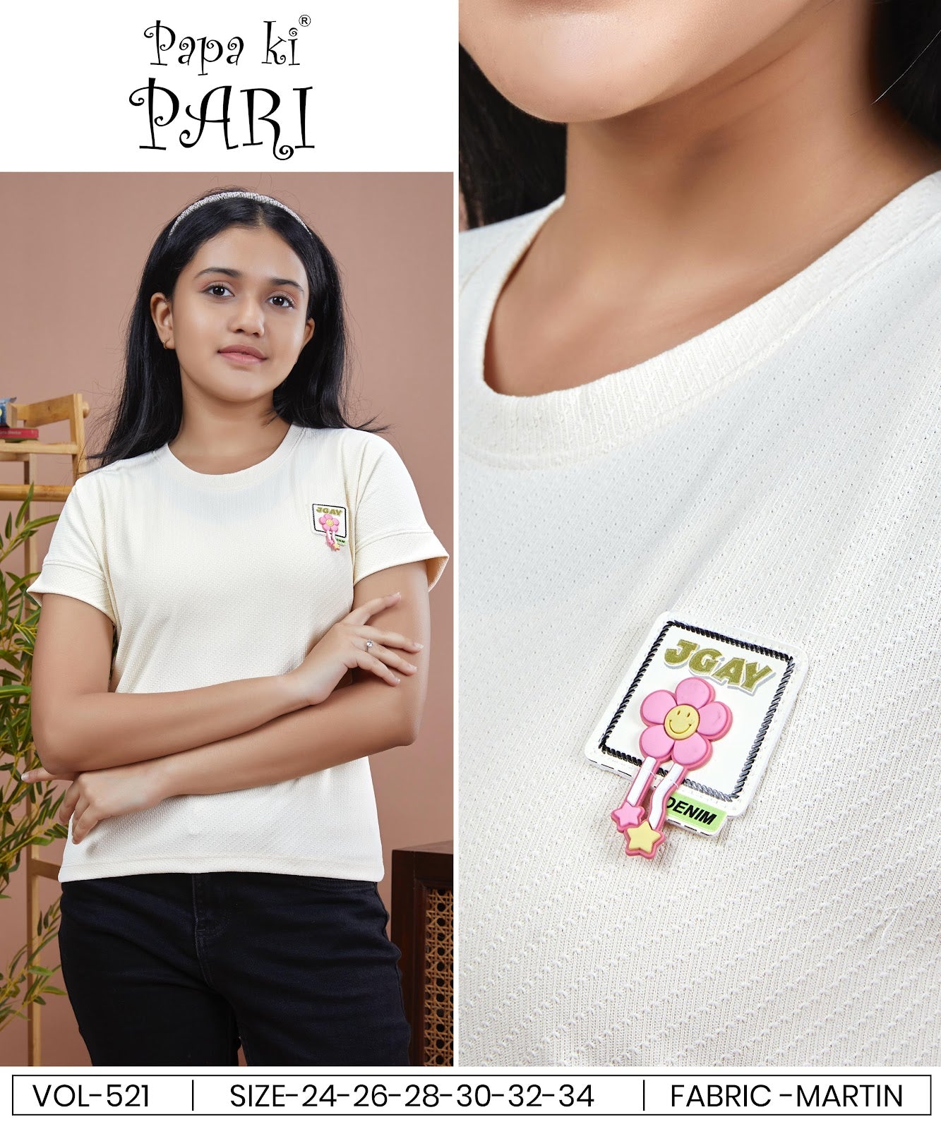 Vol 521 Papa Ki Pari Imported Girls Top Supplier India