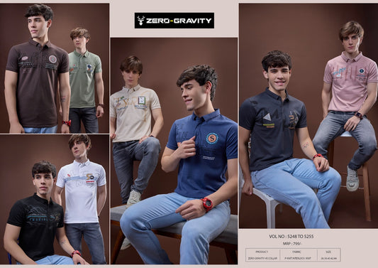Vol 5248-5255 Zero Gravity Knit Mens Tshirts Exporter