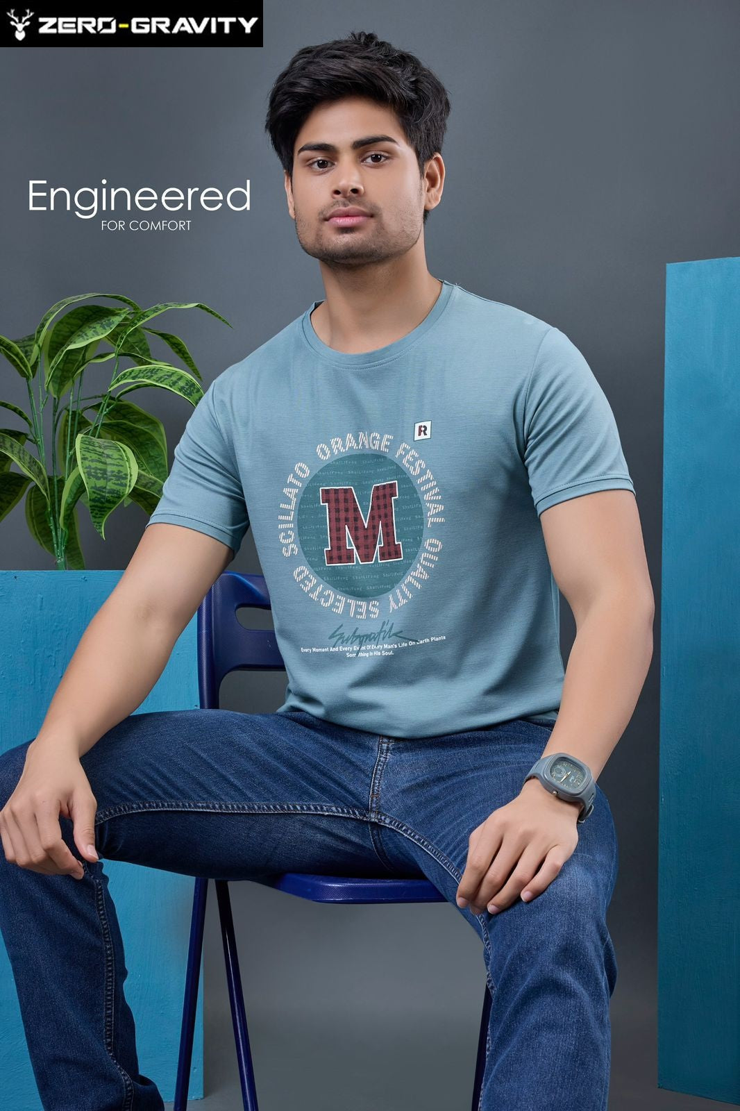 Vol 5264 To 5271 Zero Gravity Tencil Lycra Mens Tshirts Wholesale