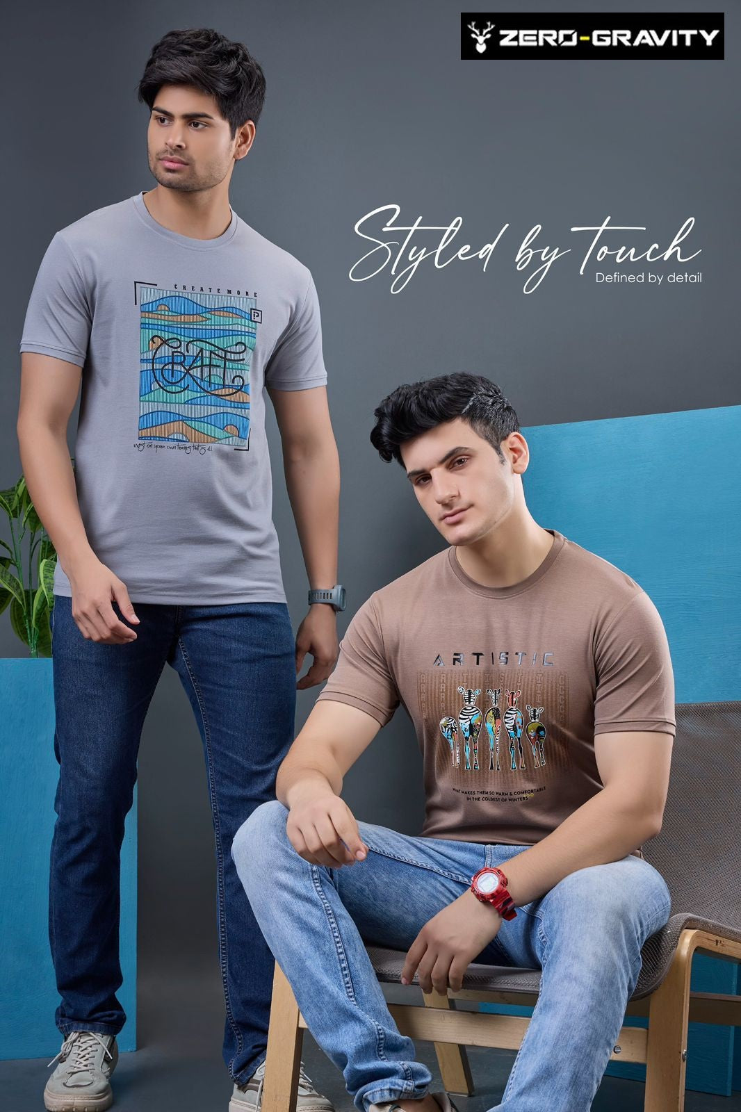 Vol 5264 To 5271 Zero Gravity Tencil Lycra Mens Tshirts Wholesale