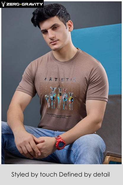 Vol 5264 To 5271 Zero Gravity Tencil Lycra Mens Tshirts Wholesale