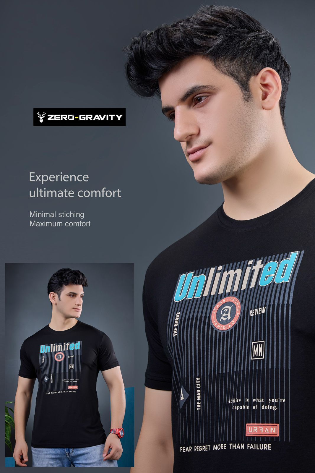 Vol 5264 To 5271 Zero Gravity Tencil Lycra Mens Tshirts Wholesale