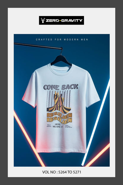 Vol 5264 To 5271 Zero Gravity Tencil Lycra Mens Tshirts Wholesale