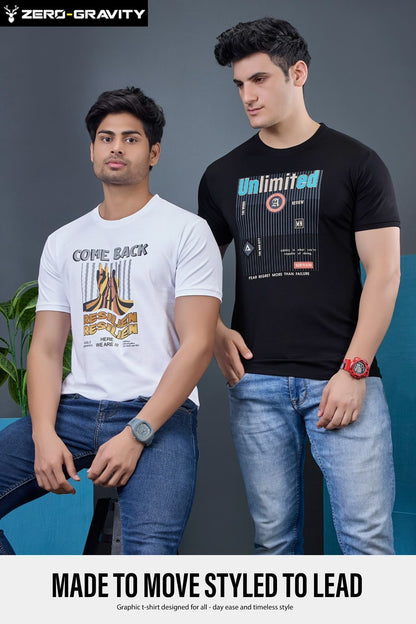 Vol 5264 To 5271 Zero Gravity Tencil Lycra Mens Tshirts Wholesale