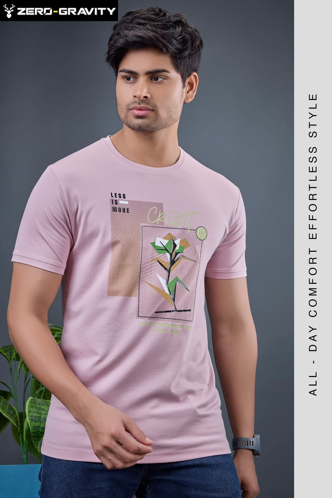 Vol 5264 To 5271 Zero Gravity Tencil Lycra Mens Tshirts Wholesale