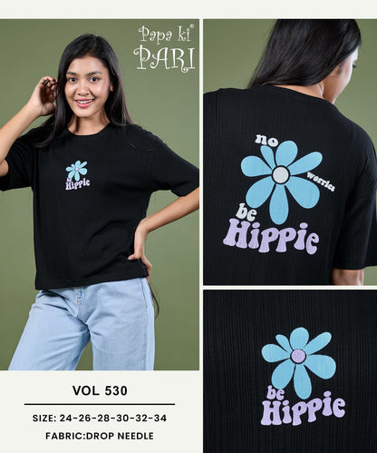 Vol 530 Papa Ki Pari Drop Needle Girls Tshirt Wholesale