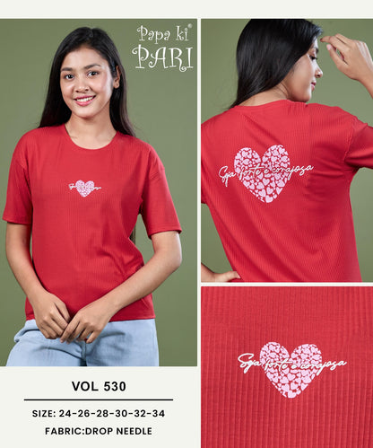 Vol 530 Papa Ki Pari Drop Needle Girls Tshirt Wholesale