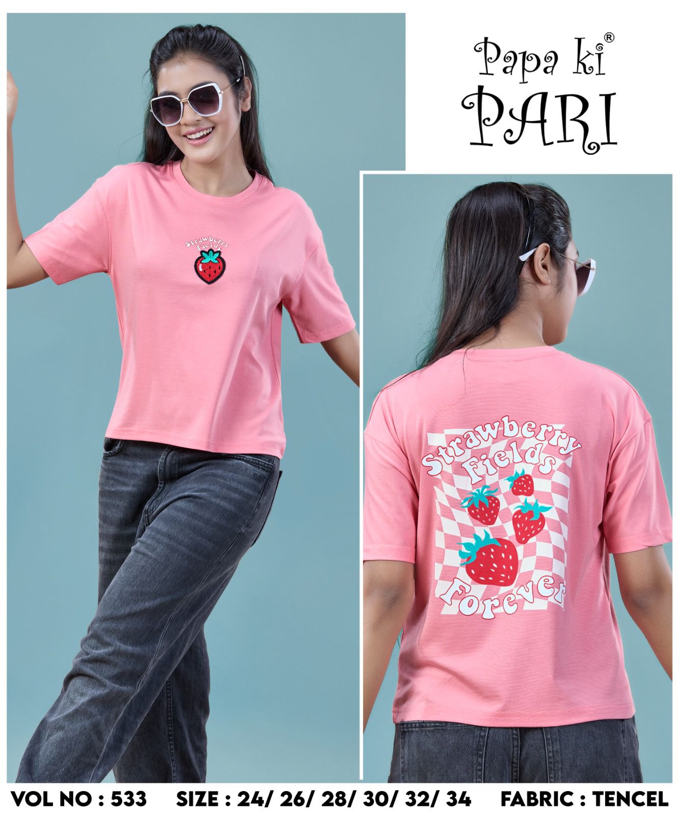 Vol 533 Papa Ki Pari Imported Girls Top Exporter Ahmedabad