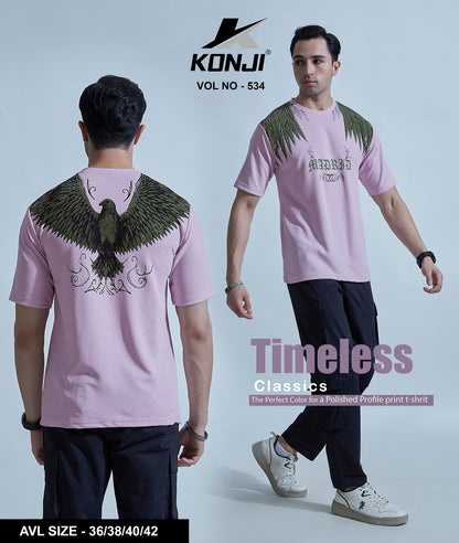 Vol 534 Konji Crape Mens Tshirts Wholesaler