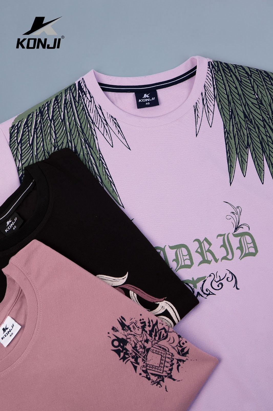 Vol 534 Konji Crape Mens Tshirts Wholesaler