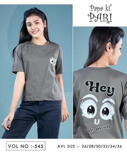 Vol 545 Down Shoulder Papa Ki Pari Imported Girls Top Exporter India