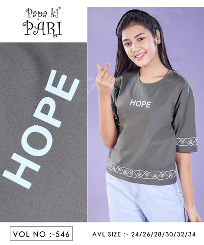Vol 546 Down Shoulder Papa Ki Pari Imported Girls Top Supplier Ahmedabad