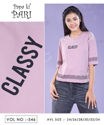 Vol 546 Down Shoulder Papa Ki Pari Imported Girls Top Supplier Ahmedabad