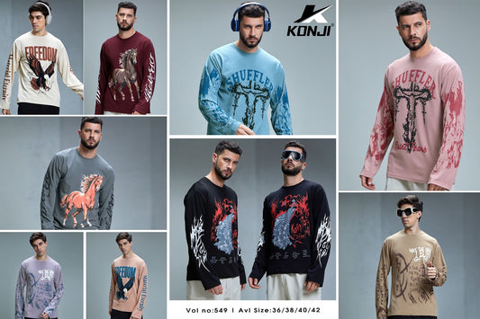 Vol 549 Konji Imported Mens Tshirts Manufacturer Ahmedabad