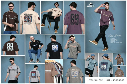 Vol 552 Oversized Konji Fake Cotton Mens Tshirts Supplier Ahmedabad