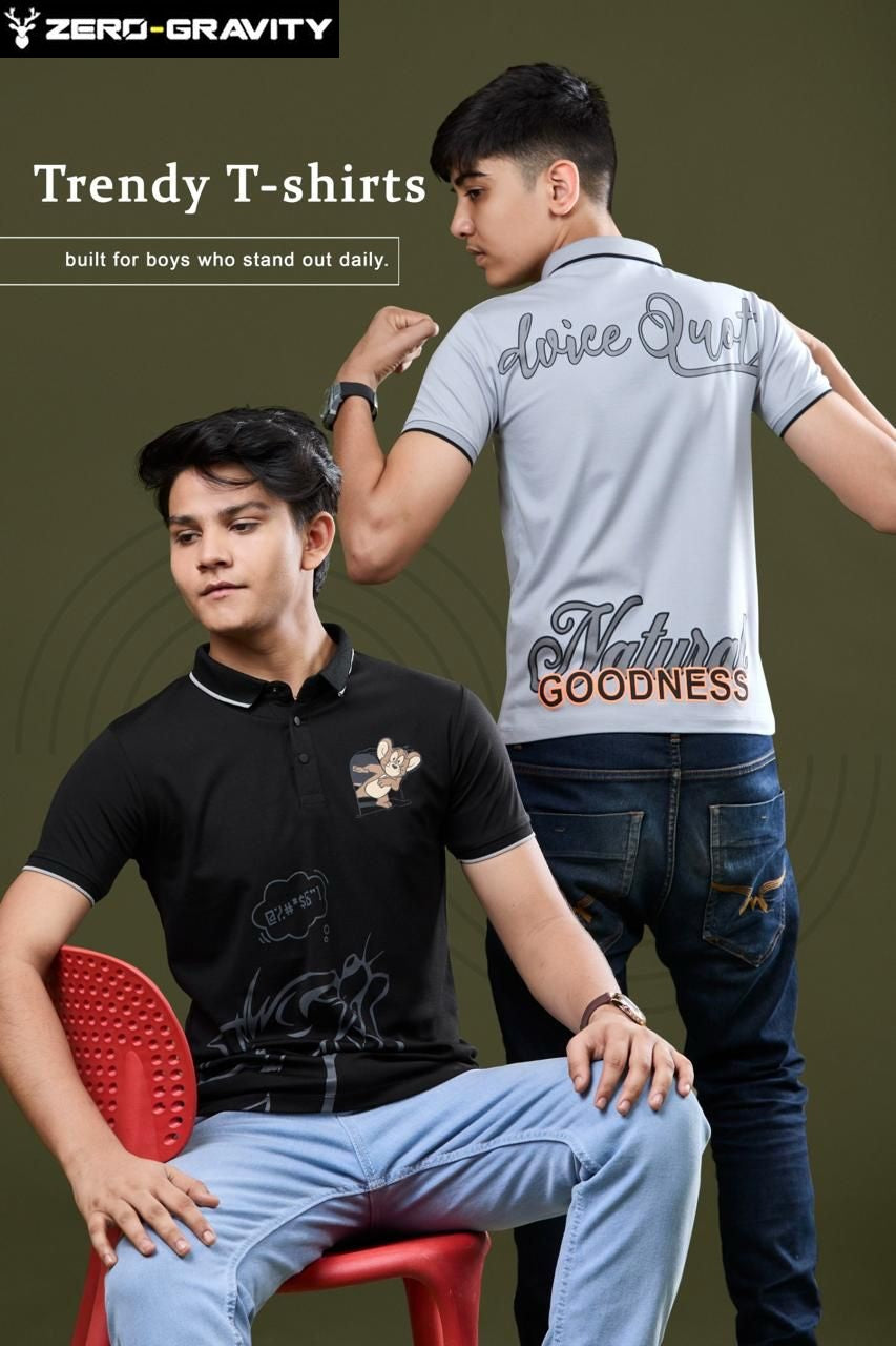 Vol 5556 To 5563 Zero Gravity Tencil Lycra Boys Tshirt Manufacturer