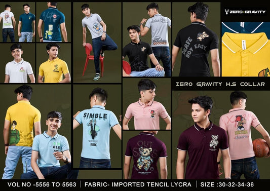 Vol 5556 To 5563 Zero Gravity Tencil Lycra Boys Tshirt Manufacturer