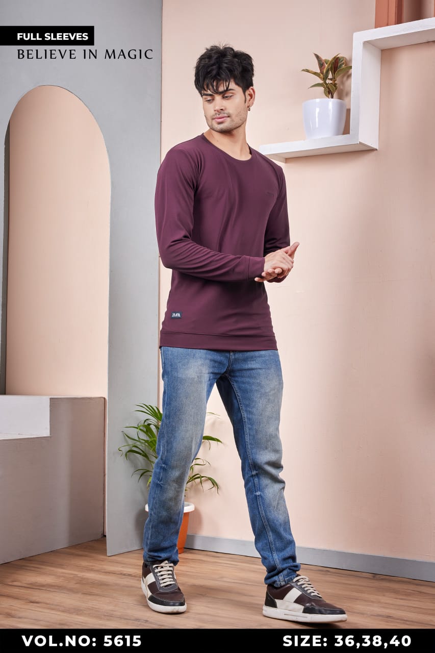 Vol 56-15 Zaara Crape Mens Tshirts Wholesaler Gujarat