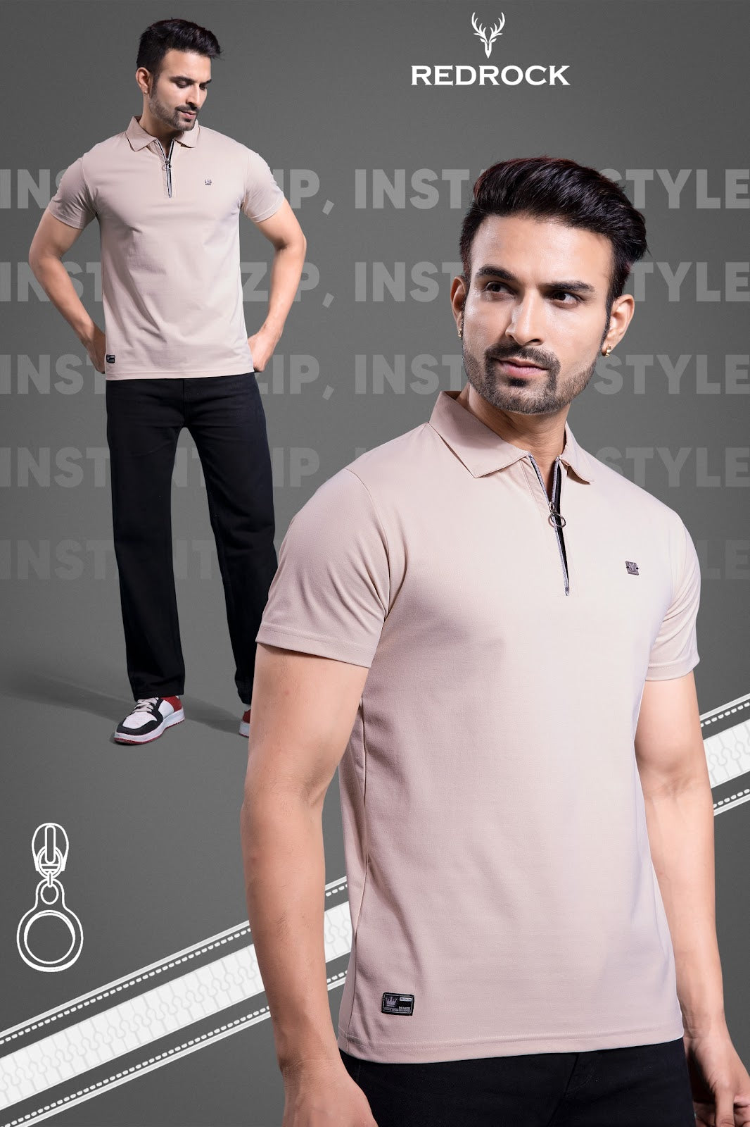 Vol 566 To 571 Redrock Fake Cotton Mens Tshirts Wholesaler Ahmedabad