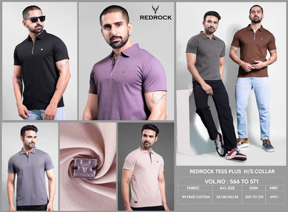 Vol 566 To 571 Redrock Fake Cotton Mens Tshirts Wholesaler Ahmedabad