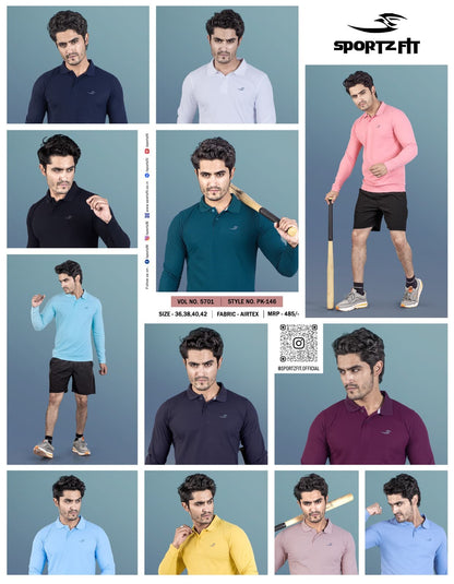 Vol 5701 Sportz Fit Pk Mens Tshirts Wholesaler Ahmedabad