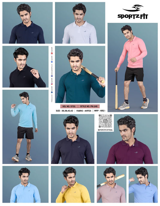 Vol 5701 Sportz Fit Pk Mens Tshirts Wholesaler Ahmedabad