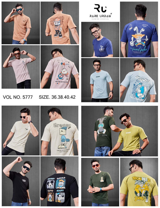 Vol 5777 Oversize Drop Shoulder Rare Urban Cotton Looper Mens Tshirts Exporter