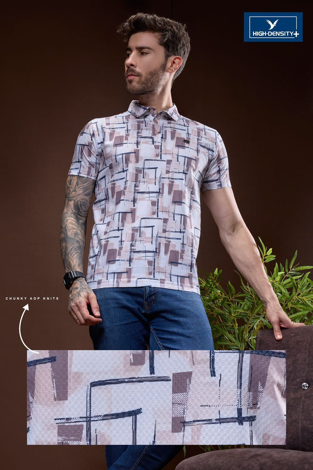 Vol 5835 To 5842 High Density Aop Mens Tshirts Wholesaler India