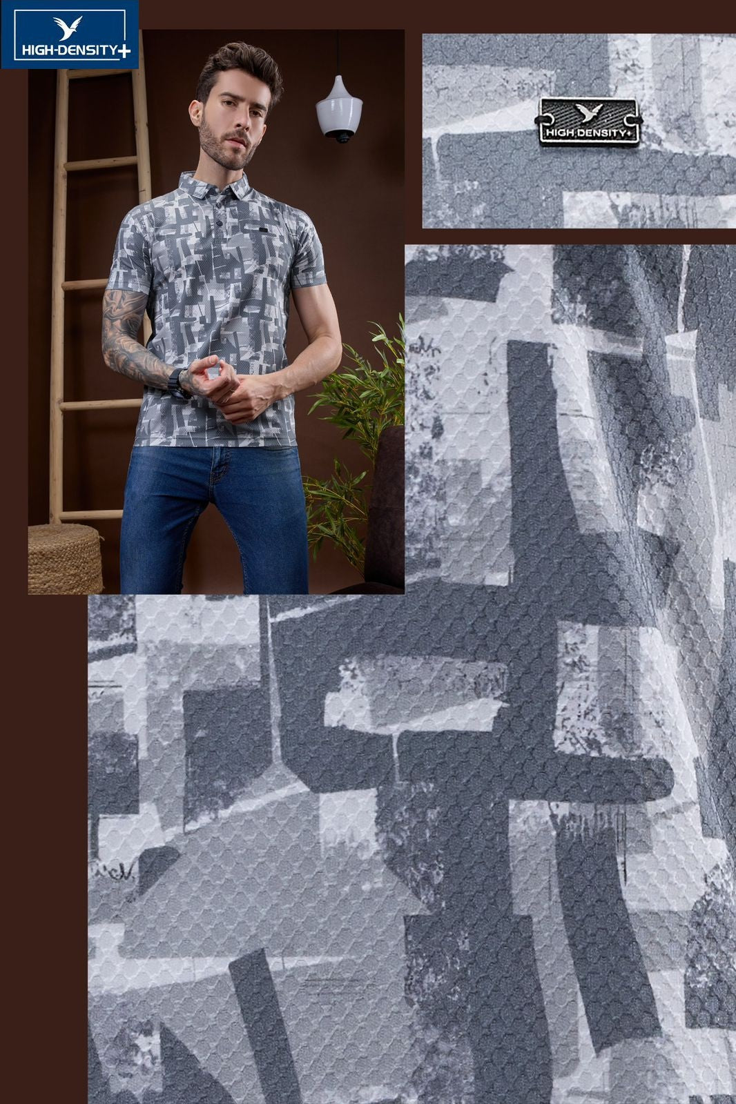 Vol 5835 To 5842 High Density Aop Mens Tshirts Wholesaler India