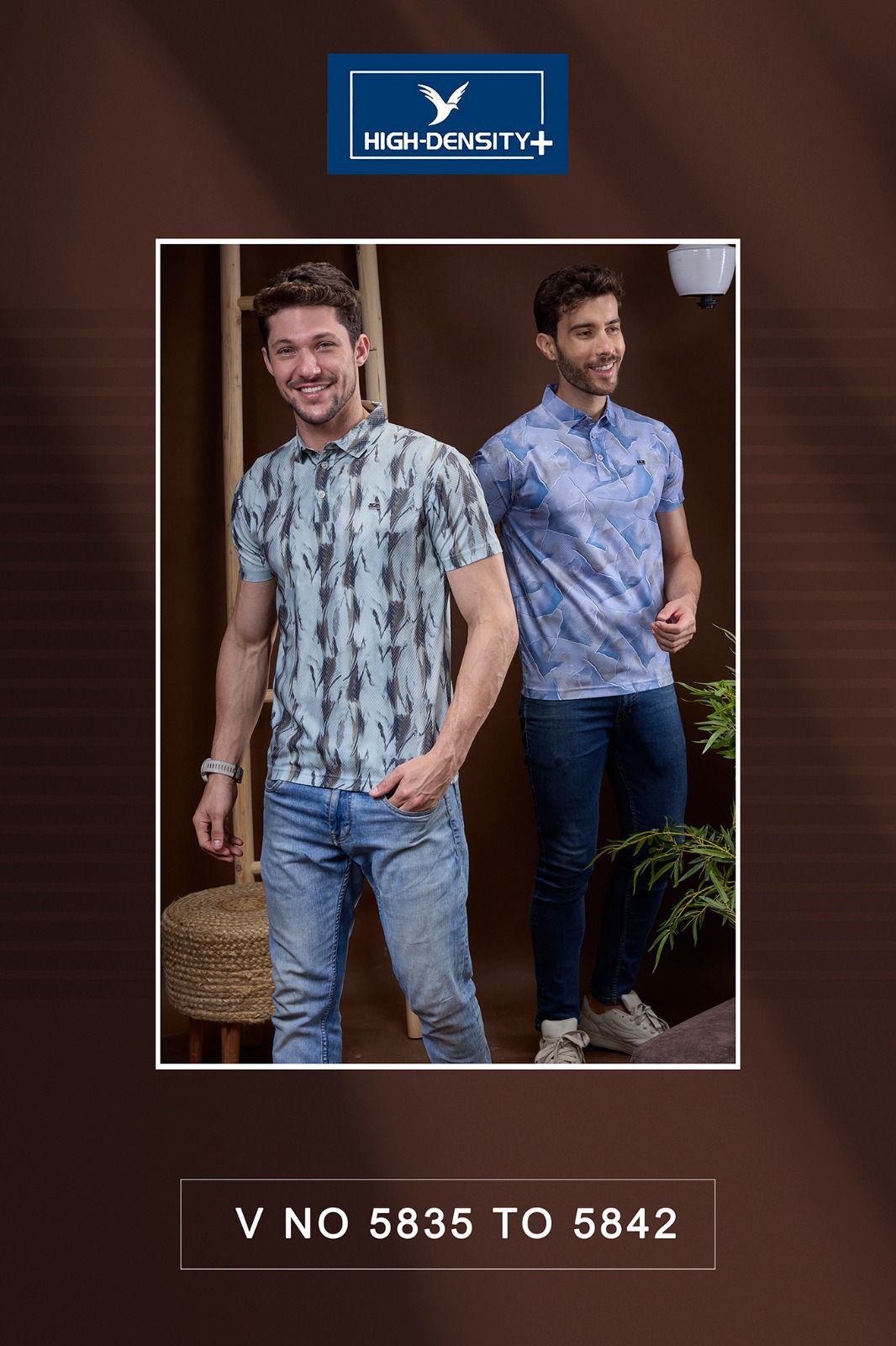 Vol 5835 To 5842 High Density Aop Mens Tshirts Wholesaler India