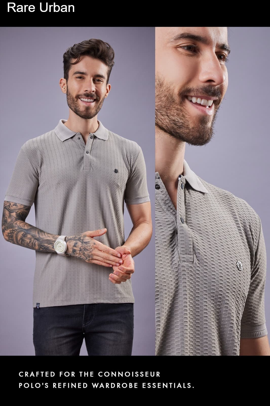 Vol 5873 Rare Urban Jacquard Knit Mens Tshirts Exporter India