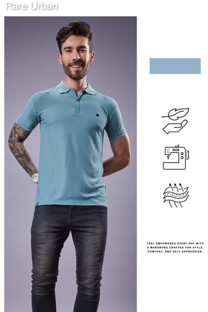 Vol 5873 Rare Urban Jacquard Knit Mens Tshirts Exporter India