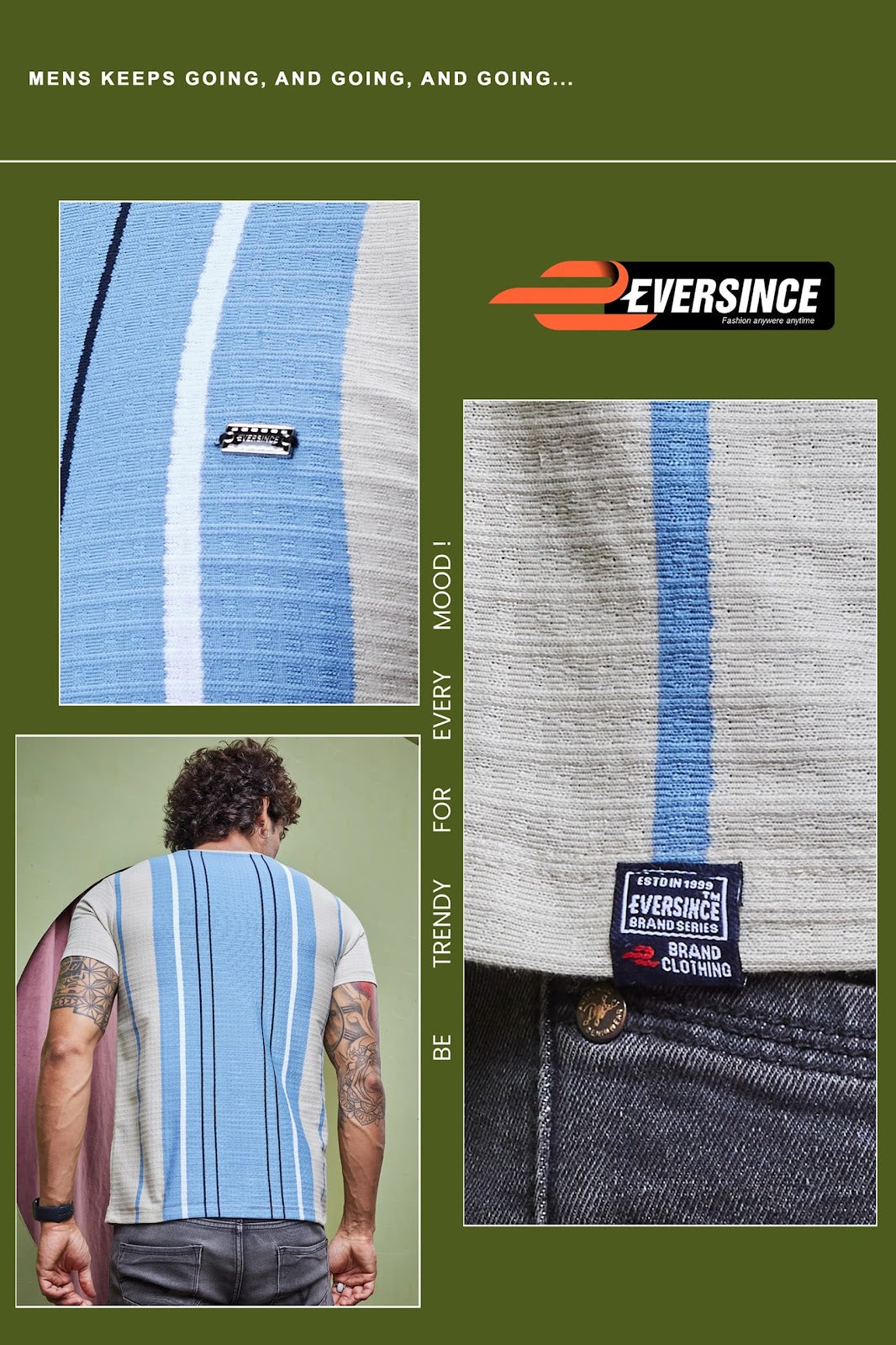 Vol 5880 Eversince Vertical Mens Tshirts Wholesaler Gujarat